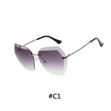 Charger l&#39;image dans la galerie, BRAND DESIGN Luxury Polarized Sunglasses Men Women Driving Rimless Sun Glasses