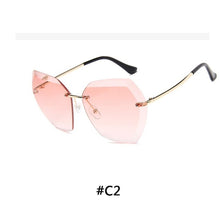 Charger l&#39;image dans la galerie, BRAND DESIGN Luxury Polarized Sunglasses Men Women Driving Rimless Sun Glasses