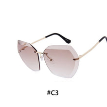 Charger l&#39;image dans la galerie, BRAND DESIGN Luxury Polarized Sunglasses Men Women Driving Rimless Sun Glasses