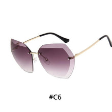 Charger l&#39;image dans la galerie, BRAND DESIGN Luxury Polarized Sunglasses Men Women Driving Rimless Sun Glasses