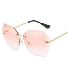 Charger l&#39;image dans la galerie, MISSKY Women Summer Sunglasses UV400 Professional Lady Frameless High Strength Sunglasses