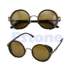 Charger l&#39;image dans la galerie, Cyber Goggles Vintage Retro Blinder Steampunk Sunglasses 50s Round Glasses F05