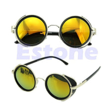 Charger l&#39;image dans la galerie, Cyber Goggles Vintage Retro Blinder Steampunk Sunglasses 50s Round Glasses F05