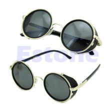 Charger l&#39;image dans la galerie, Cyber Goggles Vintage Retro Blinder Steampunk Sunglasses 50s Round Glasses F05