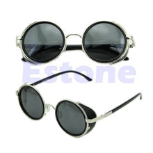 Charger l&#39;image dans la galerie, Cyber Goggles Vintage Retro Blinder Steampunk Sunglasses 50s Round Glasses F05