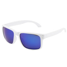 Charger l&#39;image dans la galerie, Dokly Unisex white frame blue lens Sunglasses Mirror Oculos Sun Glasses