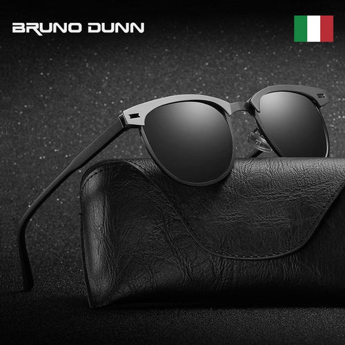 Bruno Dunn Brand design Retro Aluminum Sunglasses Polarized Male Sun Glases