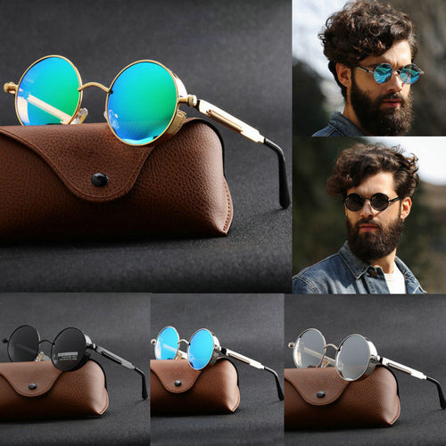 2019 New style Vintage Retro Polarized Steampunk Sunglasses Fashion