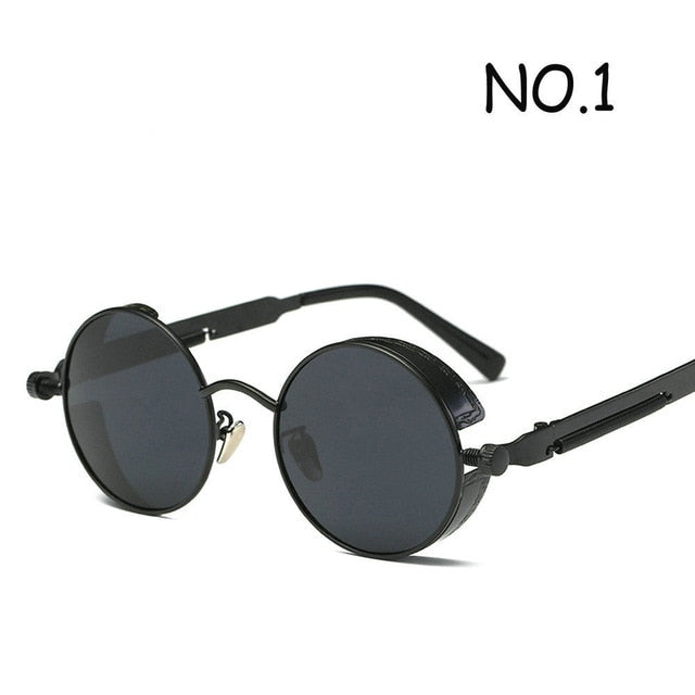 2019 New style Vintage Retro Polarized Steampunk Sunglasses Fashion